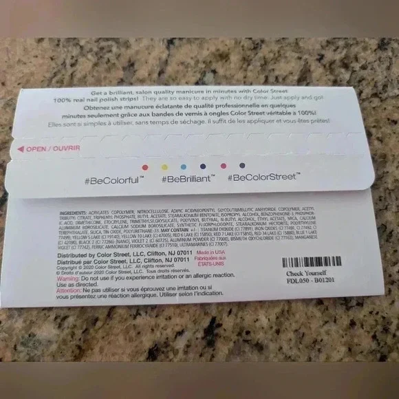 Color Street Check Yourself Nail Strips - Picture 2 of 2